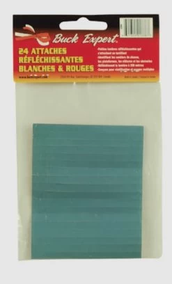 BUCK EXPERT 24 ATTACHES RÉFLÉCHISSANTES BLANCHES ET ROUGES
