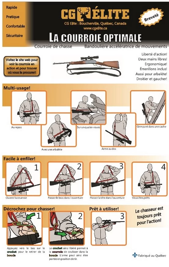 CG ELITE COURROIE ELITE POUR FUSIL ET CARABINE - Image 2