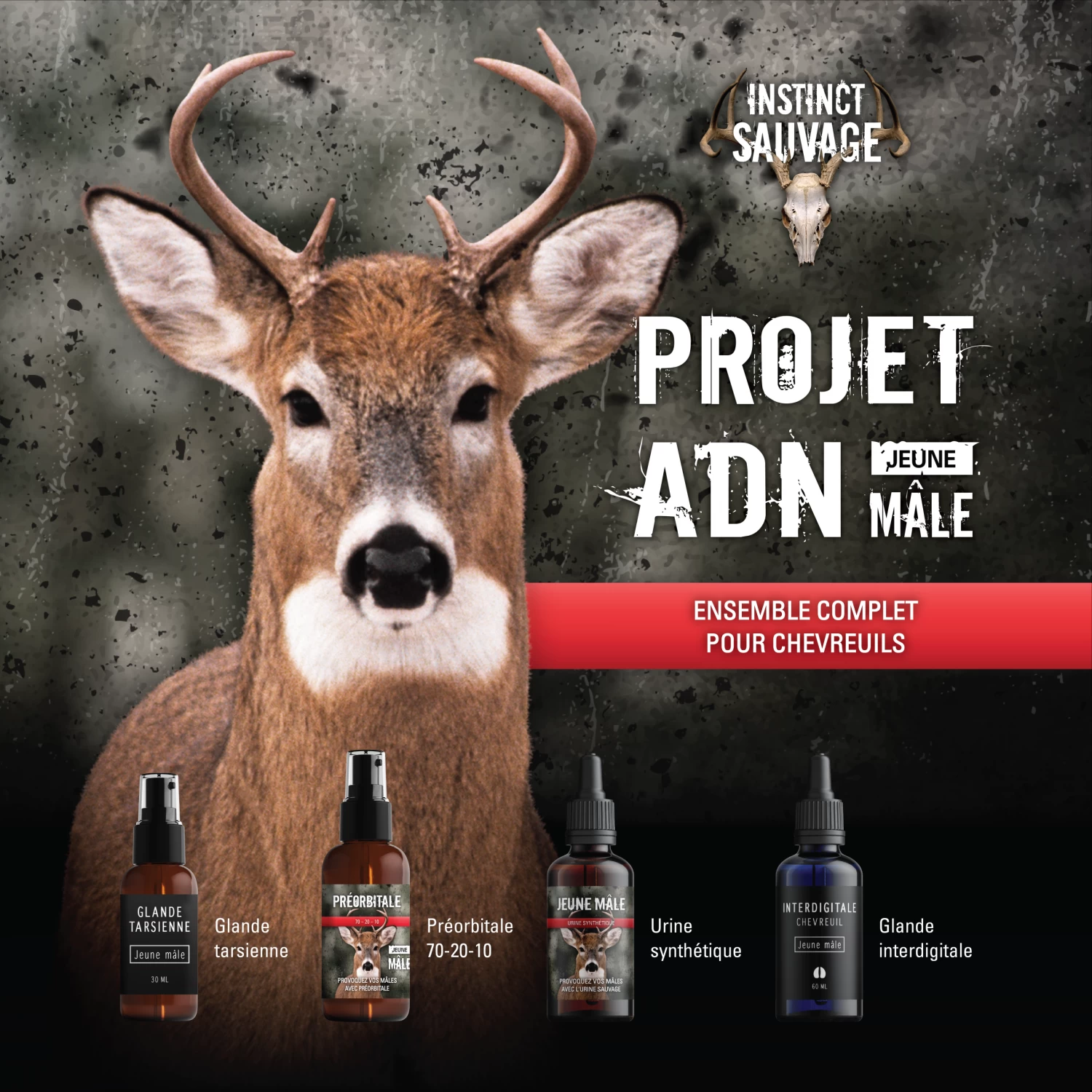 INSTINCT SAUVAGE ENSEMBLE PROJET ADN JEUNE MÂLE