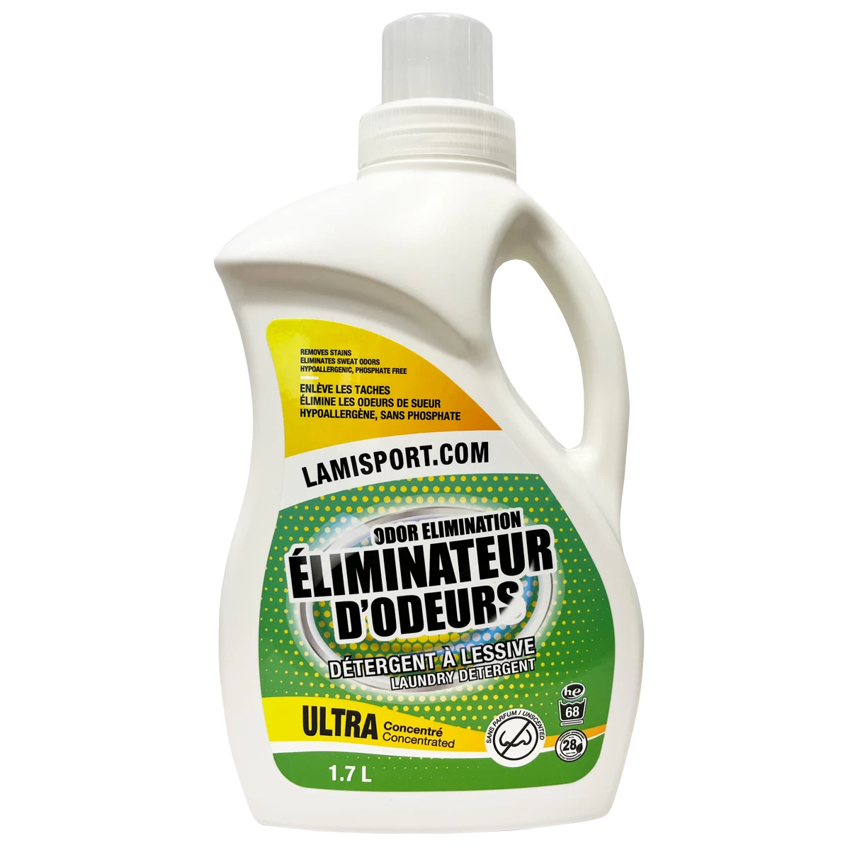 DÉTERGENT À LESSIVE INODORE 1,7 L DE L’AMISPORT.COM