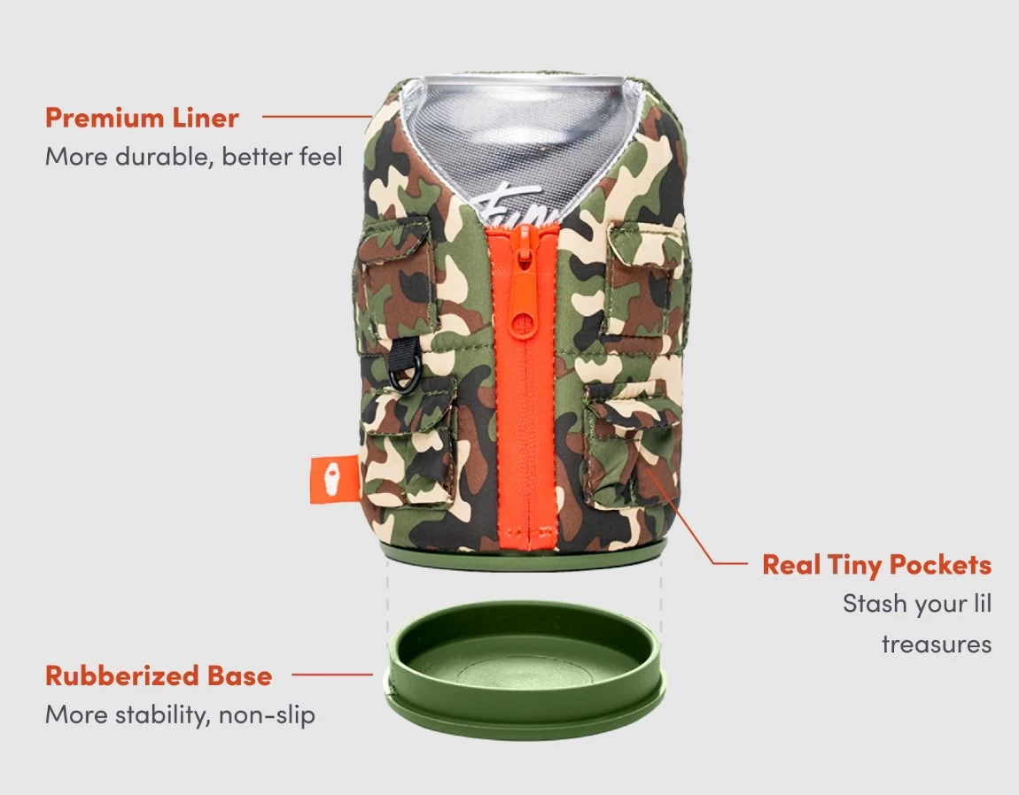 PUFFIN DRINKWEAR COUVRE BOISSON THE ADVENTURER, TACO TAN/OLIVE GREEN - Image 9