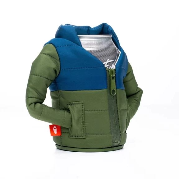 PUFFINDRINKWEAR COUVRE BOISSON THE PUFFY, OLIVE GREEN/VARSITY BLUE - Image 2