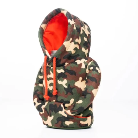 PUFFIN COUVRE BOISSON THE HOODIE, WOODSY CAMO/PUFFIN RED - Image 4