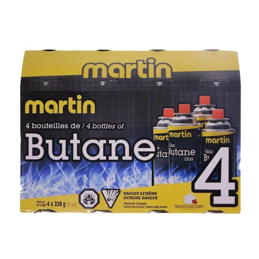CARTOUCHE BUTANE 228G PAQUET DE 4