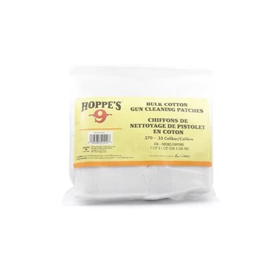 TISSUS DE NETTOYAGE POUR CALIBRE .270-.35, 650/PK D’HOPPE’S